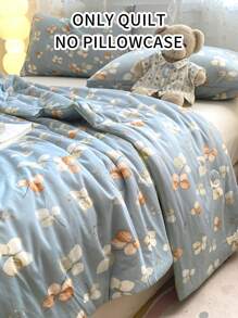 1pc Lightweight Quilt For Summer, Suitable For Bedroom, Guest Room, Hotel, Dormitory, Machine Washable, Summer Bedding, Quilt Only No Pillow Case