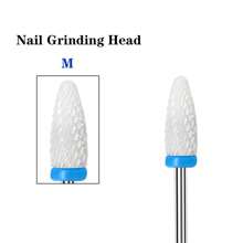 6pcs Nail Drill Bits Nail Sander Tips For Nail Enhancement And Pedicure, Professional Ceramic Tips,Electric Nail Files,Conical Knives For Removing Varnish/Gel And Cuticle