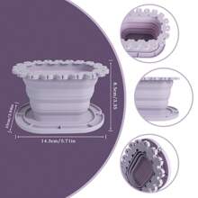 1pc Foldable Silicone Painting Brush Cleaning Bucket, For Cleaning And Rinsing Paint Brushes, Easel, Convenient Storage. Multi-Functional Brush Water Basin, Brush Bucket, Art Painting Cleaning Tool - Gouache, Watercolor, Acrylic, Oil Painting, Art Supplies