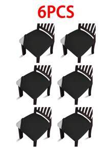 1/4/6 件防水提花座套，可拆卸可洗软垫，适用于厨房、办公室