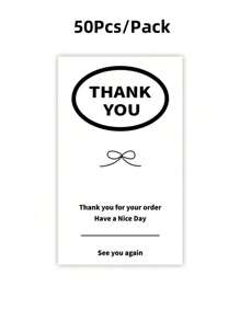 50/150Pcs Thank You Stickers Wedding Favors Commodity Packaging Decoration Sealing Stickers Personalized Package Label - Multicolor - View 17