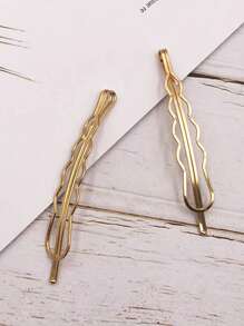 4pcs Minimalist Metal Geometric Hair Clips, Hair Accessories Designed For Girls And Women
