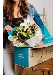 Pink Elegance, Glass Vase Included, Gift Fresh Flowers For Birthday, Anniversary, Get Well, Sympathy, Congratulations, Thank You, Just Because