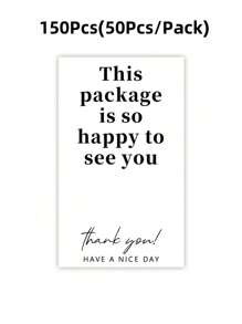 50/150Pcs Thank You Stickers Wedding Favors Commodity Packaging Decoration Sealing Stickers Personalized Package Label - Multicolor - View 26