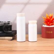 1pc 304 Stainless Steel Double-Walled Vacuum Insulated Portable Cup, Minimalist Compact Mug For Outdoor, Pocket-Sized, Student Gift, 200ml/300ml Back To School