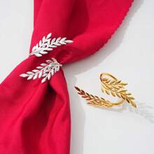 Anillo para servilleta con diseño de haz de trigo de la nueva cosecha de arroz, decoración para vajilla de restaurante occidental de hotel para el hogar, cocina, dormitorio, sala de estar, comedor, accesorios de decoración del hogar, caja decorativa, regalo de boda para mujer, artículo imprescindible para viajes de verano y festivales