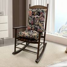 Waterproof Rocking Chair Cushion Set 2PACK Cushion Back & Seat Bottom For Rocking Chair Cushion Set Pad Upper & Lower Chair Cushions For Home Garden Outdoor - Black Flower - View 11