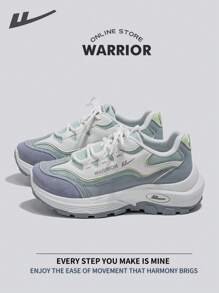 WARRIOR Warrior Comfortable Street Style Chunky Shoes For WomenSpring And SummerLightweight Comfortable Breathable Running Shoes Modest Style Casual Yet Sleek Sneakers Applicable Throughout The Year Wear-Resisting All-Day Wear Training Sneakers Little White Shoes