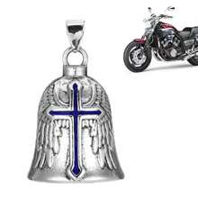 1 Pc Vintage 3D Design Motorcycle Guardian Bell Retro Wing Design Biker Good Luck Charm Alloy Punk Style Evil Spirit Trap Bell Men Mother's Day Flowers, Personalized Gifts For Mom, Last Minute Gifts, Mother's Day Ideas, Mothering Sunday Gifts, Handmade Cards For Mum, Best Mother's Day Gifts Under $50, Christmas Gift Room Decor - Multicolor - View 3