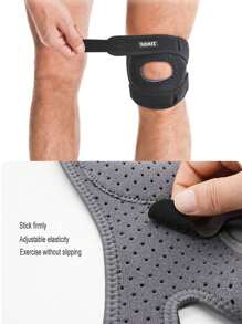 1pc Patellar Strap Knee Brace, Adjustable Double Strap Sports Knee Pad With Compression And Shock Absorption For Running/Cycling Gym Accessories Knee Support - Multicolor - View 8