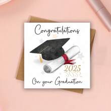 带帽子的毕业祝贺卡，为你感到骄傲，有趣的毕业卡，送给她/他的毕业礼物，祝贺卡，有趣的卡片，毕业快乐 - 多色 - 查看 7