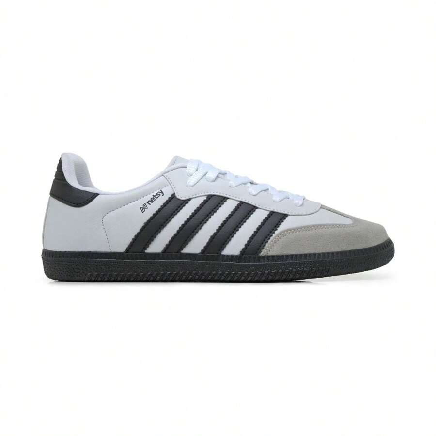Netsy Casual Classic  Style Women's Sneakers Black White Gold - 白色 - 查看 1