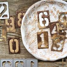 Digital Decoration Metal Cutting Dies For Numbers Card DIY Scrapbooking Embossing Stencil Paper Craft Album Template Dies - Silver - View 6