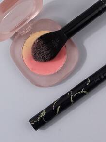 2 piezas de pinceles de maquillaje en forma de llama ultra suaves de fibra, control de aceite duradero y sin exceso de maquillaje, de uso múltiple como rubor/polvo/contorno/iluminador, aplicación precisa para fijar/retocar, herramienta de cosmética portátil