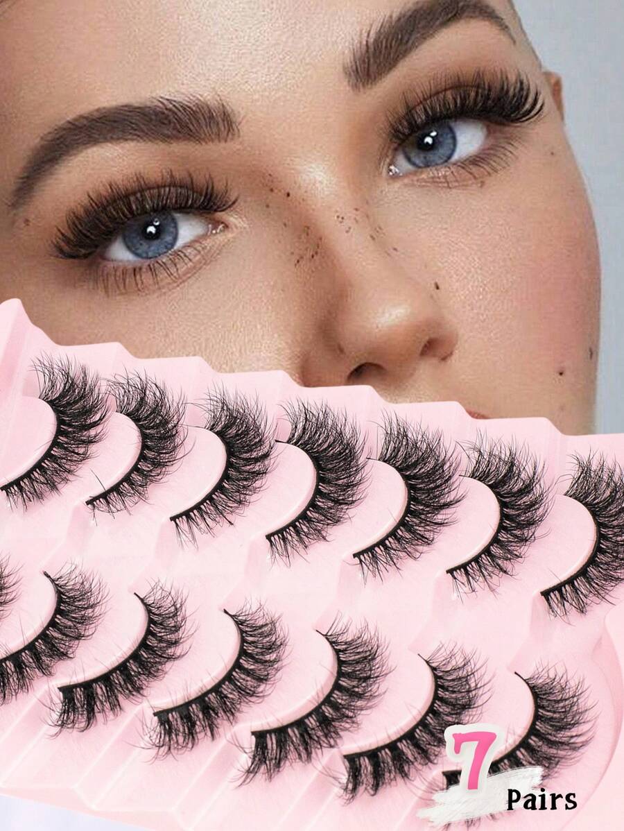 7 对 5D 浓密假睫毛，蓬松眼尾加长大卷曲仿毛睫毛 15 毫米 - 眼尾拉長款 - 查看 1
