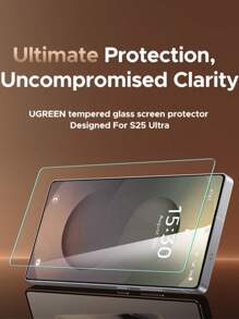 UGREEN قطعتان من أغشية الحماية الناعمة لهواتف S22 و S23 Ultra، هدية لعيد الميلاد، العائلة والأصدقاء، واقي شاشة الهاتف، اكسسوارات الهاتف مقاومة للماء والصدمات ومضادة للخدش ومقاومة للبصمات بتغطية كاملة - شفاف - مشاهدة 2