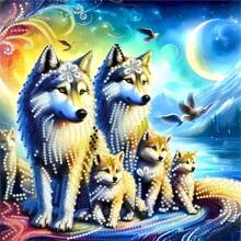 Kits de pintura de diamantes 5D con animales y flores, cristales especiales redondos, artesanía en mosaico para decoración del hogar, ideal para uso personal y de regalo