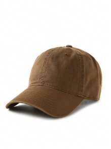 1PC Retro Washed Baseball Cap, Outdoor Solid Color Denim Cap