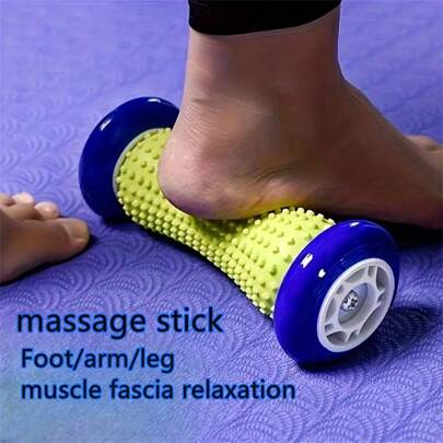 1pc Yoga Massage Roller, Foot Massage Stick, Muscle Relaxation Roller For Foot, Leg, Arm, Suitable For Post-Workout Relaxation Of Legs, Feet, Arms, Whole Body