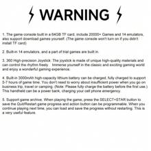 YLW SF3000 Retro Handheld Game Console, 4.5 Inch IPS Screen Games Machine, Wireless Mini Portable Game Player, Gaming & Consoles For Boy Gift - 黑色 - 查看 9