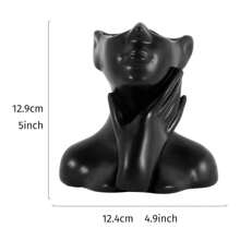 1 Stück bezaubernder Stifthalter in Menschenform - hochwertiger Schreibtisch Organizer mit ästhetischem Akzent, ideal für Büro, Studentenwohnheim & Heim Dekoration, faszinierendes Design