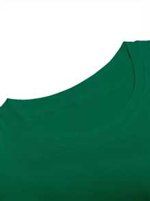 Men's Los Angeles T-Shirt Side Detail Phrase Driven By Challenges 100% Cotton Shirt Fashion Streetwear Premium Mesh - xanh quân đội - Xem 3