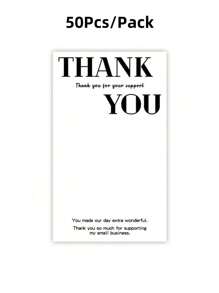 50/150Pcs Thank You Stickers Wedding Favors Commodity Packaging Decoration Sealing Stickers Personalized Package Label - Multicolor - View 11