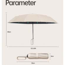Customized Fully Automatic Retractable Umbrella, A Sun - Protection Magic Tool With UPF50+. Suitable For Both Sunny And Rainy Days. Automatic And Convenient: It Has A Fully Automatic Retractable Function. Summer Cooling,Beach,Travel