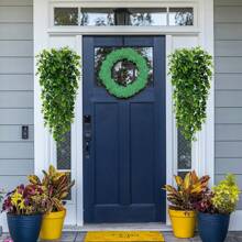 1PC/3PCS sztuczne rośliny-liść eukaliptusa, sztuczne kwiaty, dom, jadalnia, salon, dekoracja ogrodu zewnętrznego, sztuka wstawiania kwiatów, rekwizyty fotograficzne, jesień, wiosna, wazon, ściana kwiatowa, wieniec kwiatowy, bukiet ślubny, dekoracja ślubna, materiały na wieniec kwiatowy DIY, materiały na dekoracje na przyjęcie urodzinowe, akcesoria do dekoracji domu, walentynki