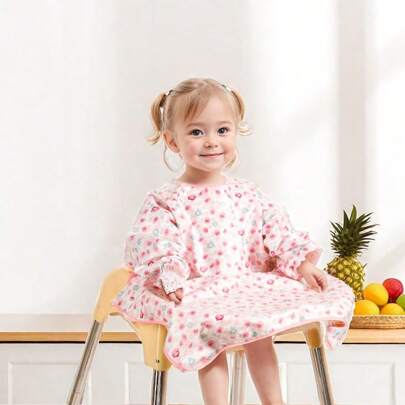 1-Piece Baby Dining Smock With Waterproof Bib