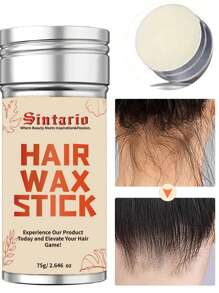 ikt 2支装发蜡棒，适用于打造顺滑假发造型，不油腻，可抚平毛躁和飞翘的头发