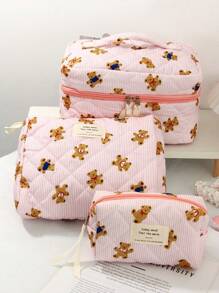 1PK 红色爱心化妆包旅行背包护肤品收纳包化妆包内衣收纳包卫生巾包必备旅行收纳套装，包装盒套装，行李收纳包，靠垫有线耳机，耳塞，耳机，充电器，口红，化妆品，香水，护肤品化妆品，家居装饰，适合妈妈，学生，女士，钥匙，节日礼物