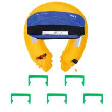 Manual Inflatable Belt Pack For Adults, 105N Buoyancy, Over 80 Pounds And Up To 59 In Waist Adjustable, Inflatable PFD Waist For Paddelboarding, Kayaking, Green/Black/Gray/Blue  (CO2 Cylinder Not Included) - Blue - View 8