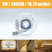 1pc, 1m/2m/3 Meters/5m/10m Portable Touch Control, Button Control, Cool White/Warm White LED Strip Light, USB Powered, LED Light Bar For TV Backlight, Home Room, Living Room Decoration - White - View 31