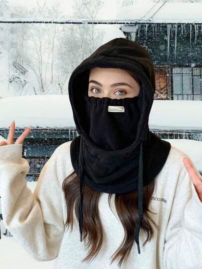 帽子围巾套装，女士拉法帽，保暖内衬帽子配围巾，护耳，秋冬季