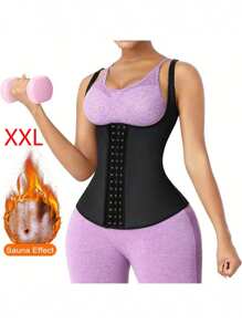 Women's Sports Shaping Belt Buckle Body Shaping Underwear Chest Support Abdomen Slimming Female Corset Body Shaper Body Shaping Body Suit One-Piece Enhanced Version Sweat-Inducing Suit Chest Support Suspenders - Black - View 9