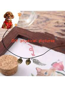 Botella conmemorativa de pelo de mascota para gatos, perros, peces, pájaros - Conmemoración de pelo de mascota, memorial temático de perro, gato, pájaro, pez, urna conmemorativa de mascota (cuerda y almacenamiento DIY en la botella por defecto), decoración del hogar, adorno interior, decoración del jardín, altamente conmemorativo, artesanía de vidrio hecha a mano