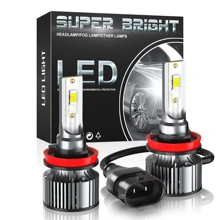 XWQHJW 2pcs Car Headlight H4 H7 LED Bulb H11 9005 HB3 9006 HB4  9007 Led Lights 20000LM 12V