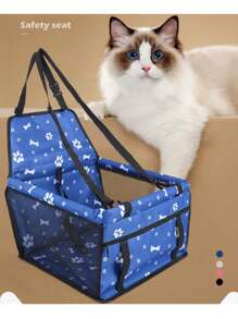 1 peça de cor aleatória, montagem automática necessária, transportadora de animais de estimação conveniente para uso externo, evita que os animais de estimação escapem no carro