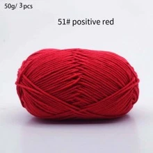 3PCS Handmade Knitted Yarn Blended Yarn DIY Craft Materials