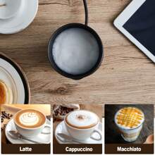 CLIPOP Milk Frother Electric, 3-In-1 Automatic Frother And Milk Steamer, 300ml, Electric Milk Steamer, Auto Shut-Off, Hot And Cold Foam Maker For Coffee, Latte, Cappuccino, Chocolate
