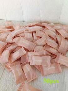 50 片压缩面巾，适用于旅行、酒店、卸妆、洁面、一次性洗面奶、徒步旅行、露营等户外活动以及在家用作湿巾 - 彩色 - 查看 5