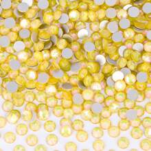 Cristales de ópalo de la serie cristalina - Gemas con piedras de imitación de 2-6.5 mm (0.0787-0.256") para pegar en ropa, decoración del hogar, arte de uñas, regalos de boda, aniversario y manualidades - 1440/288 piezas (Azul zafiro/Verde esmeralda/Amarillo ocaso/Magenta/Rosa intenso)