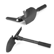 1pcs Folding Shovel Pick Spade Digging Multifunctional Compact Outdoor Camping Black - Black - View 11