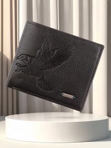 1 Billetera de moda para hombre, billetera con monedero de gran capacidad, bolsa con múltiples ranuras para tarjetas, bolsa con cremallera para monedas, billetera, regalo de Acción de Gracias y cumpleaños