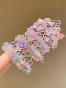 1/2pcs Girls Colorful Crown Headdress