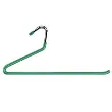 20 pièces Cintres ouverts pour pantalons/pantalons, cintres métalliques recouverts de caoutchouc antidérapants pour jupes/pantalons, râtelier à vêtements