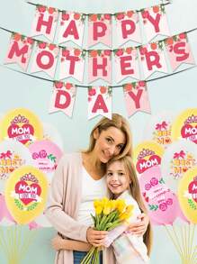 25 件母亲节摄影道具，流行母亲节趣味派对装饰套装，节日礼物 - 彩色 - 查看 7