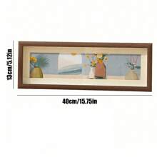 简约木质长方形创意立体桌上木质相框字画名言复古相框