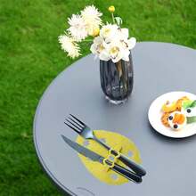 4 Pcs Easter Egg Shaped Cutlery Holder Felt Flatware Bags Table Decorations For Party - Yellow - View 7